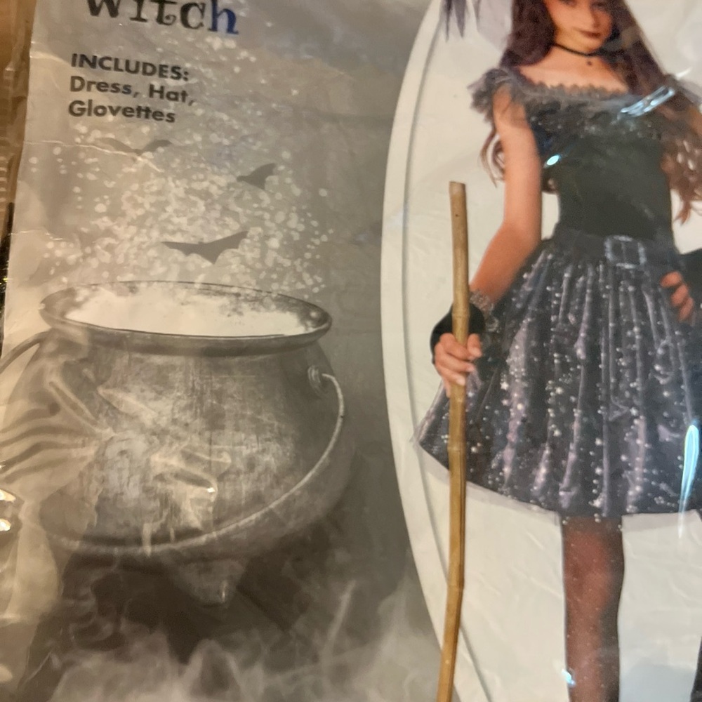 Twilight Witch Kids Costume - Black - Picture 4 of 6